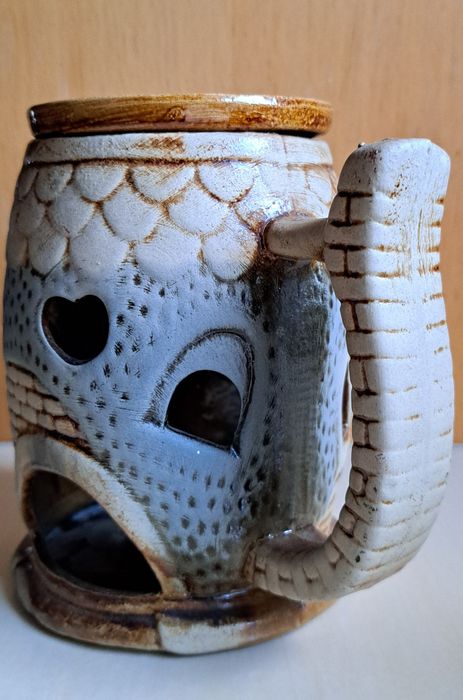 Podgrzewacz, kominek, świecznik ceramiczny "kufel"