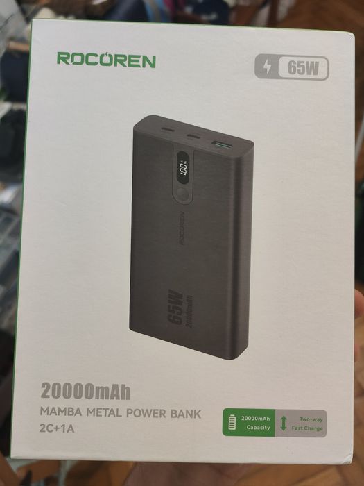 Powerbank 65W 20000 mA notebooka laptopa