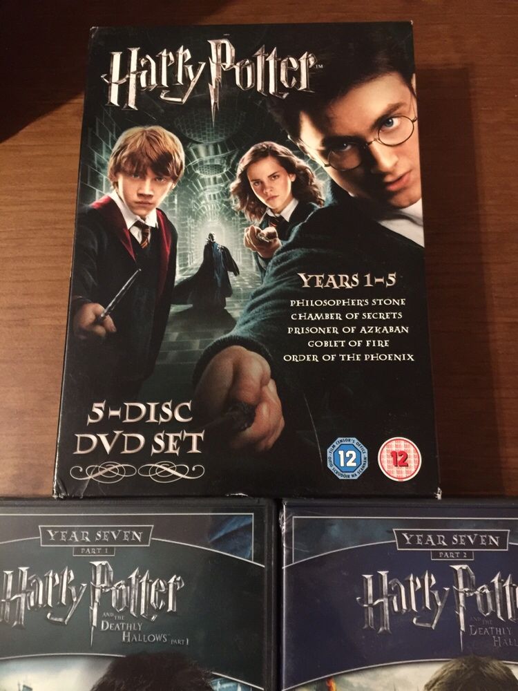 DVD coleccao Harry Potter anos 1 a 7