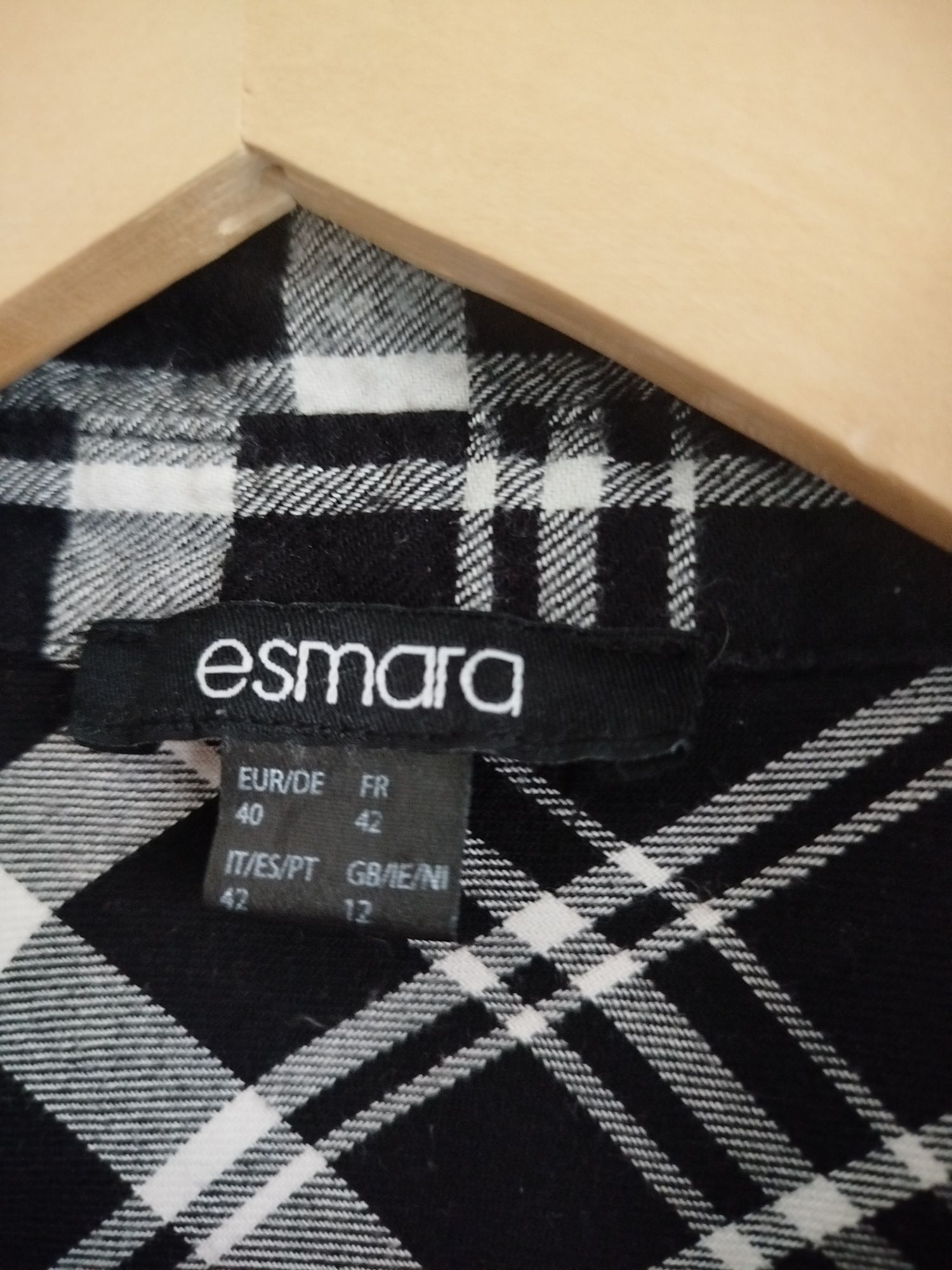 Koszula damska w kratę Esmara 40