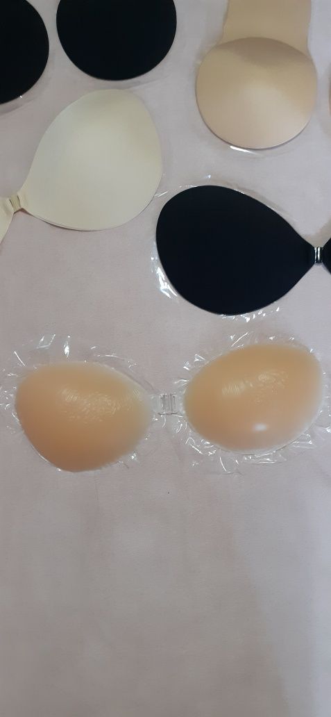 Бюстгальтер невидимка, безшовний ліфчик fly bra чорний та бежевий