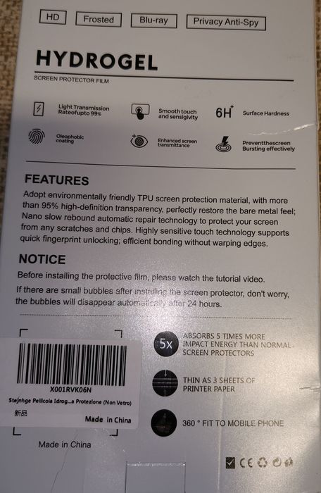 FOLIA HYDROŻELOWA do Xiaomi Note 10/ 10 Pro/ Lite