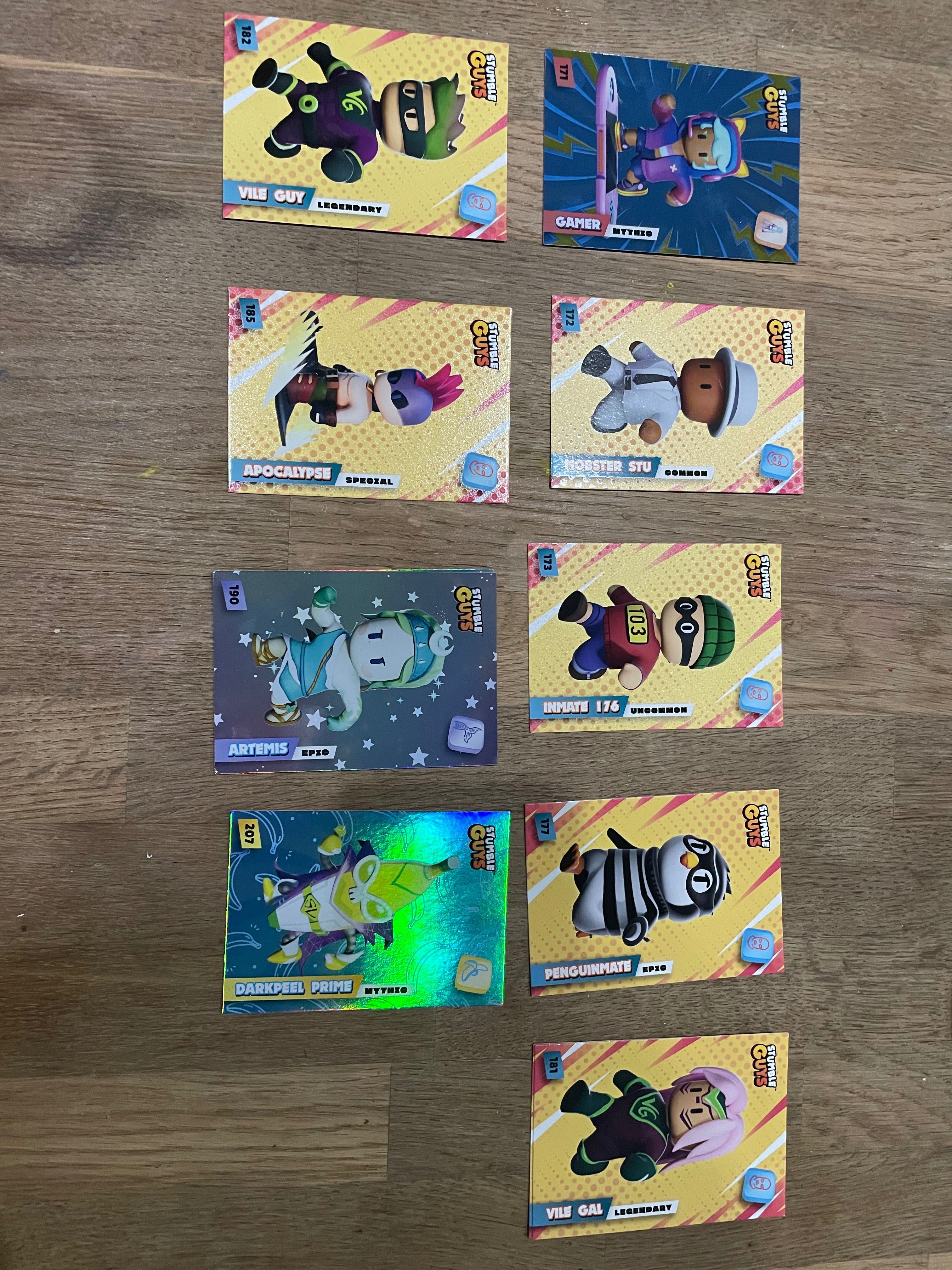 Cartas e cromos Stumble Guys