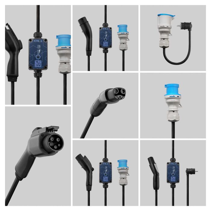 Зарядна станція Eveus Light 16-32-40-48А Type 1 GBT Type 2 NACS