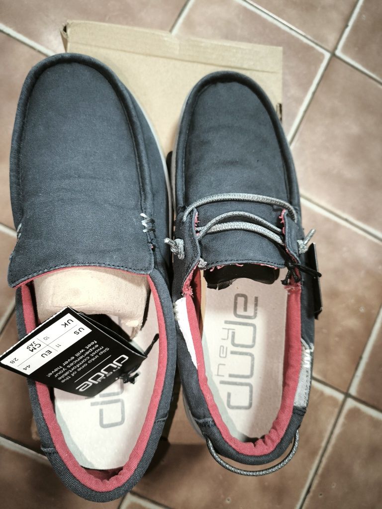 Мокасины Hey Dude Wally, ткань,пена, super light 42,44.