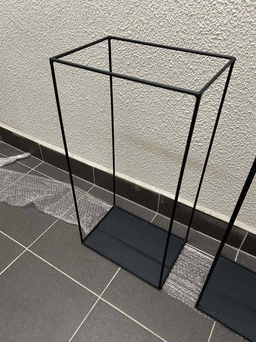 Metalowe grafitowe półki loftowy styl grafit ral półka loft komplet