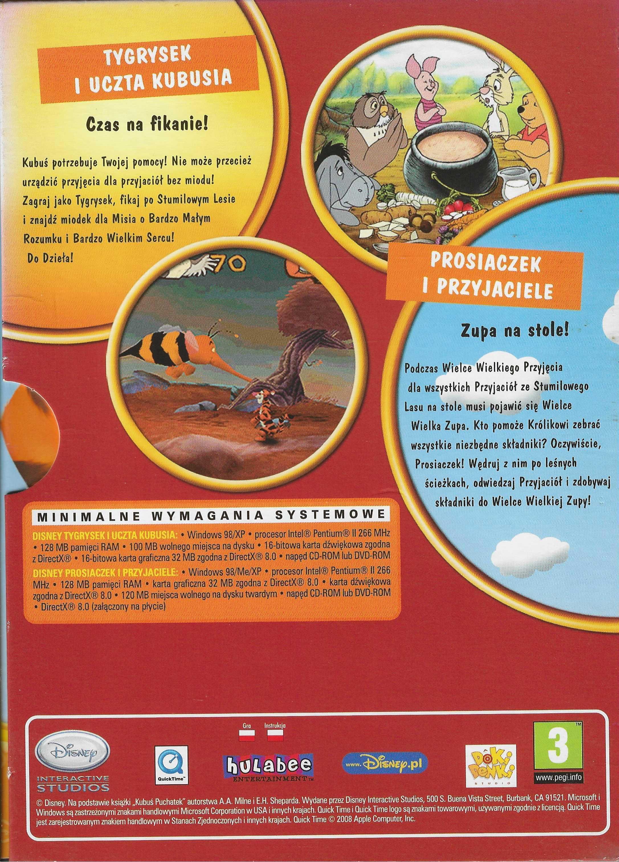 Disney Magiczny 2 Pak – Tygrysek i Uczta , Prosiaczek i Przyjaciele PC