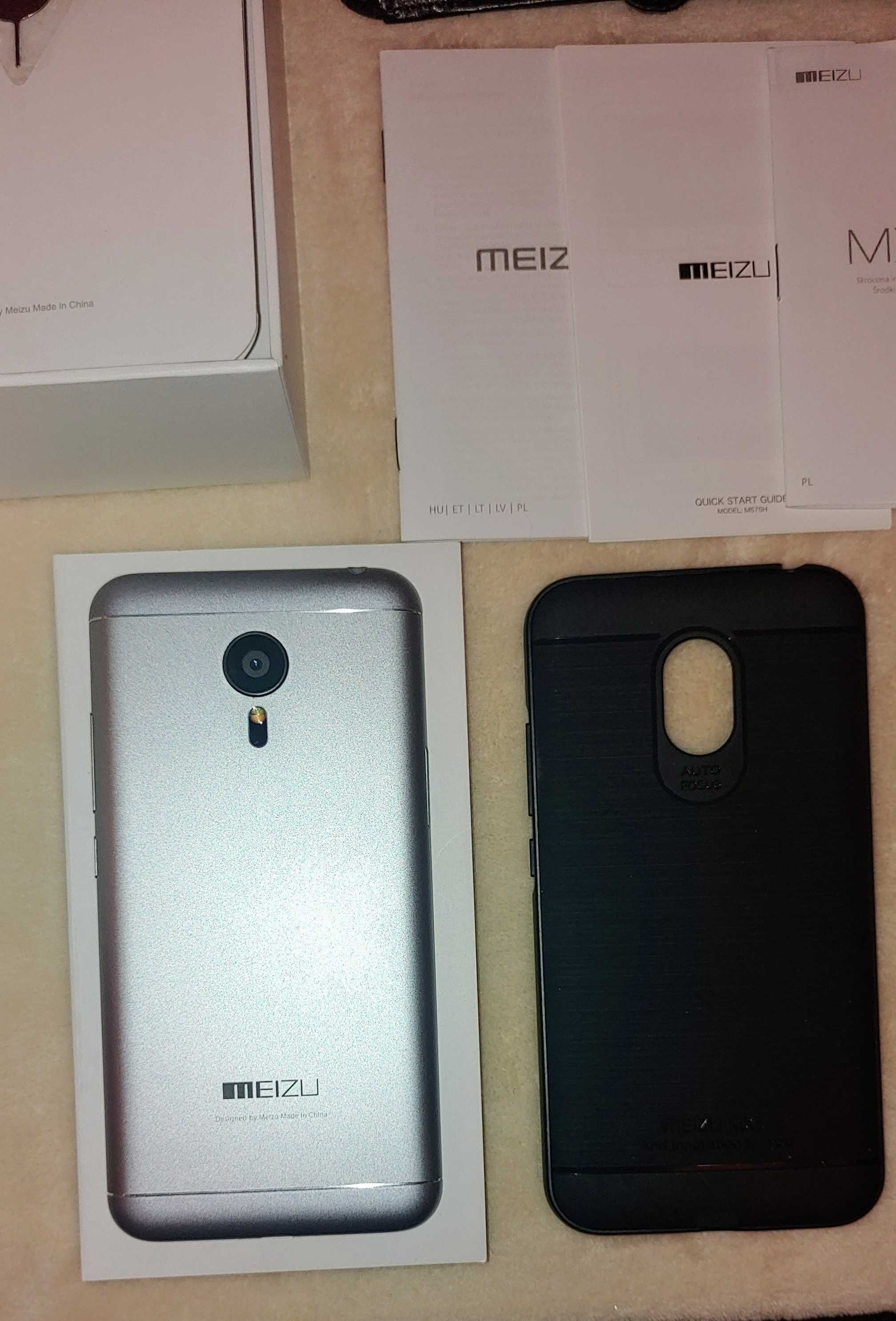 Smartfon były Flagowy Meizu MX5: Używany, praktycznie jak nowy- Zestaw