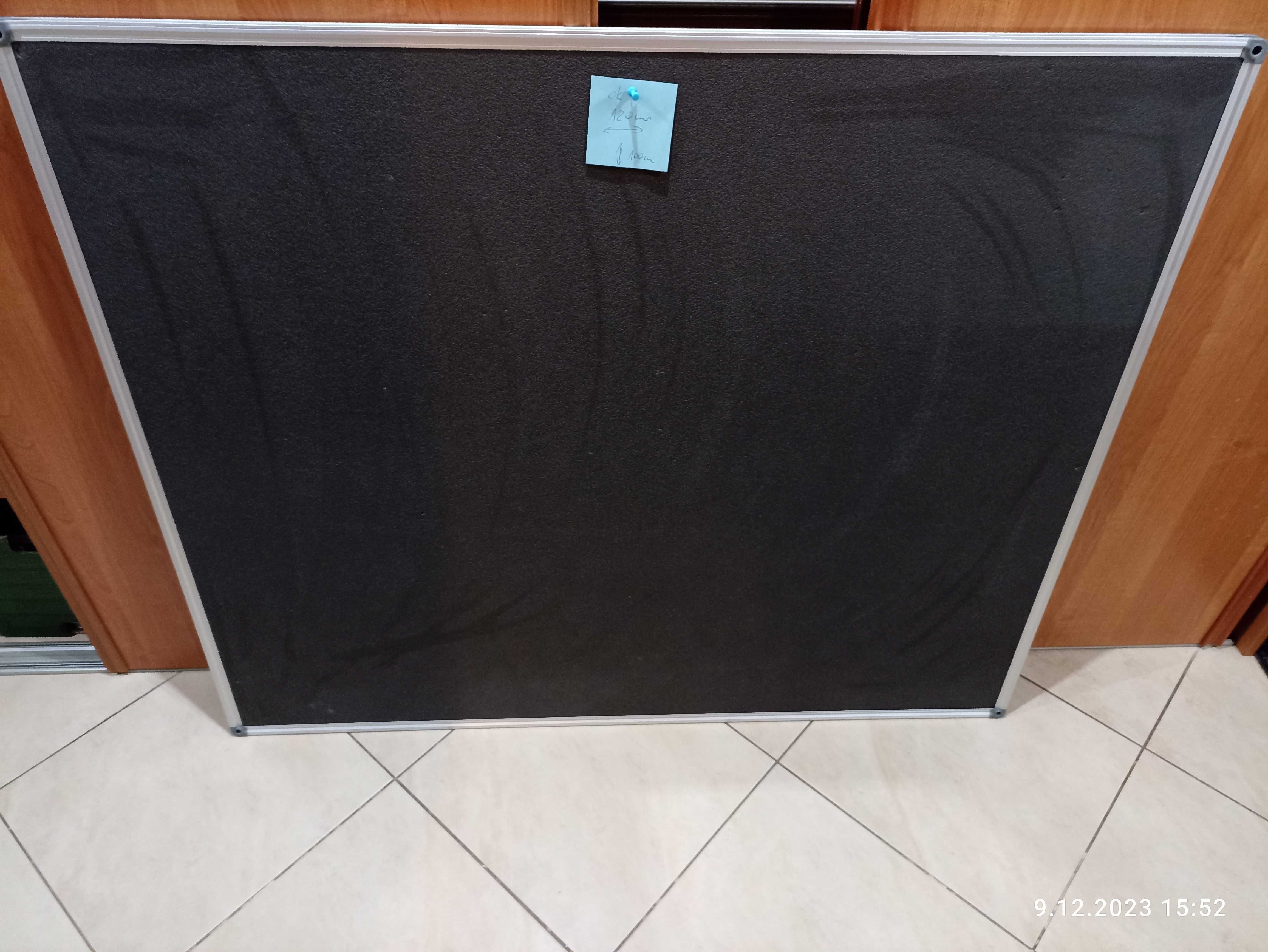 Tablica piankowa 120x100 w ramie alu, 2szt - nie korkowa nowe po 200zł