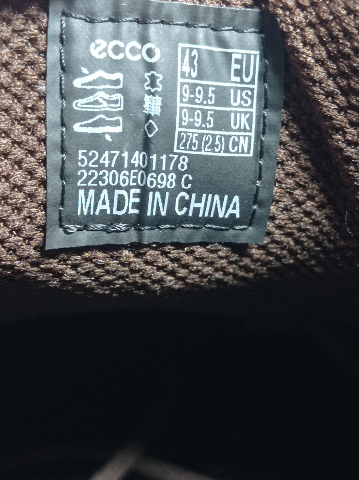 Кросівки шкіряні ECCO HYBRID 720 Gore-tex 43р