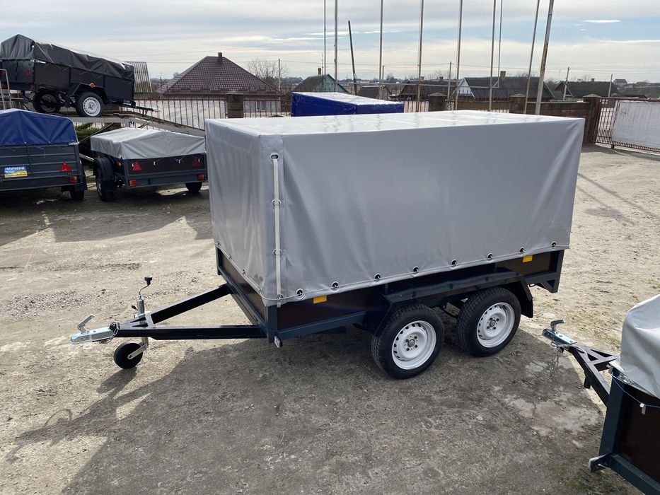 ПРОДАЖ Новий Фанерний Двухвісний причіп в наявності!!!2.5-3.0м