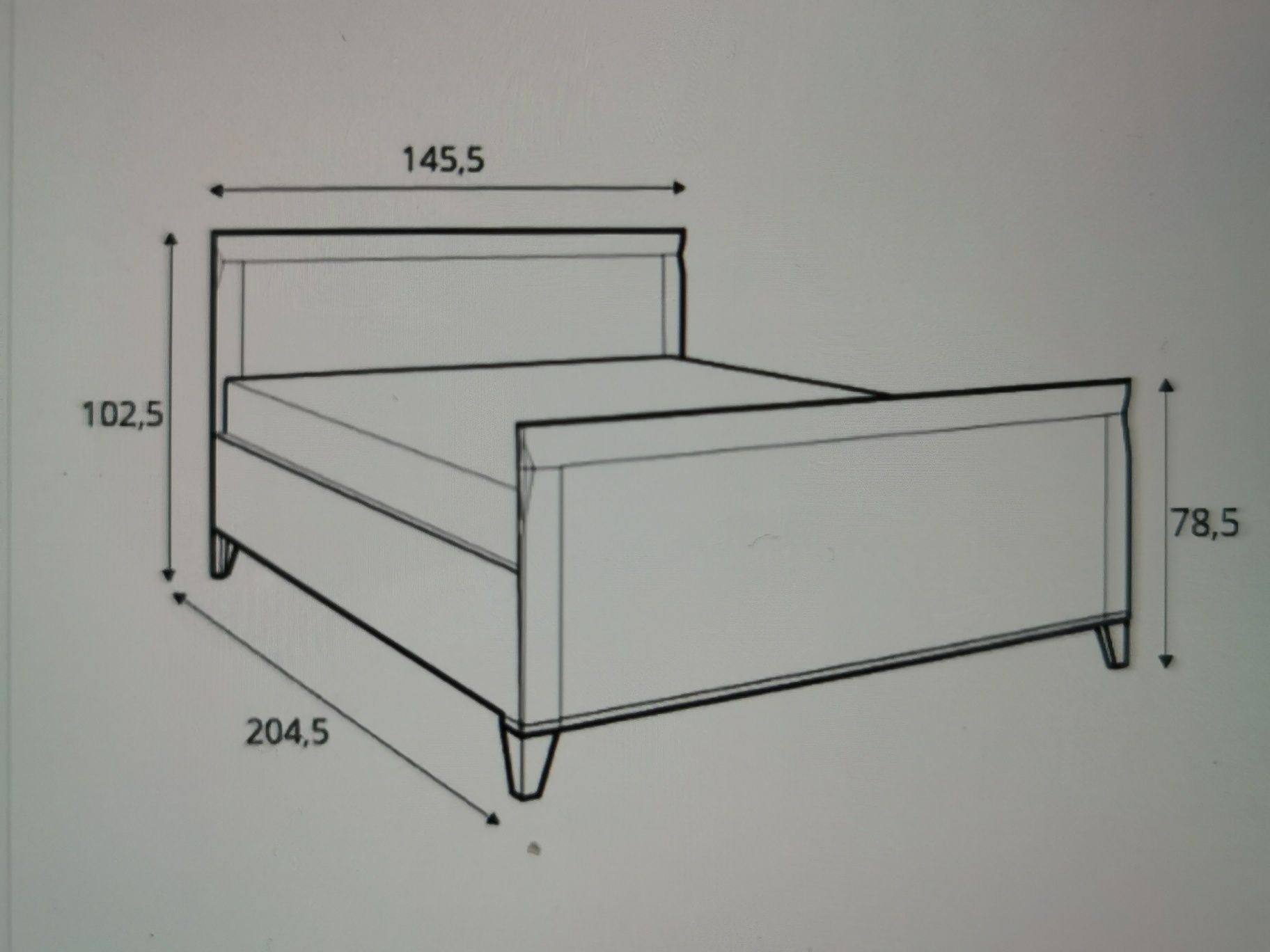 KOMPLET: Nowe zapakowane Łóżko Bergen BRW 140x200 +stelaż ergonomiczny