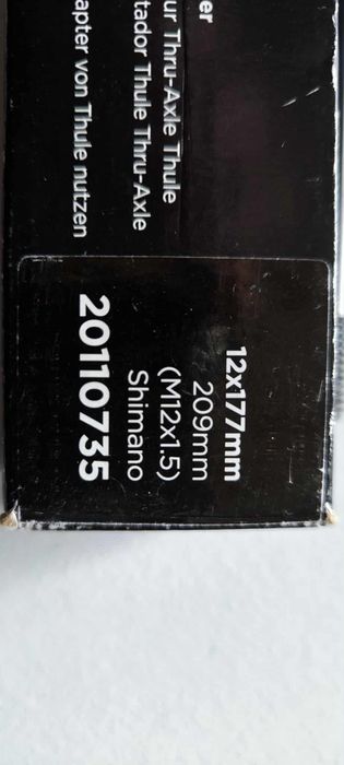 Sztywna oś tylna do roweru Thule