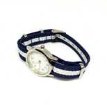 Relógio Feminino - Pulseira Azul e Branca