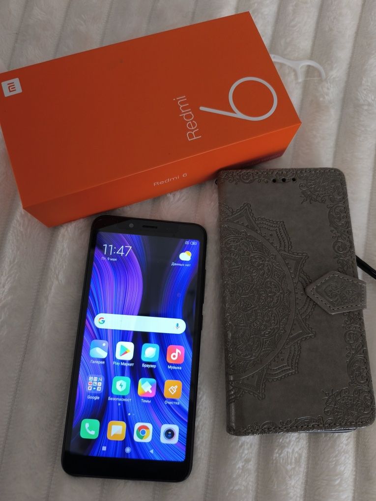 Телефон Redmi 6 Black 3/32 в ідеальному стані