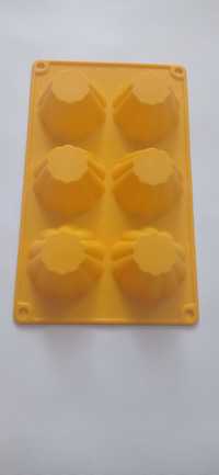 Силіконова форма Ромашки 6в1 для тістечок і фігурних кексів