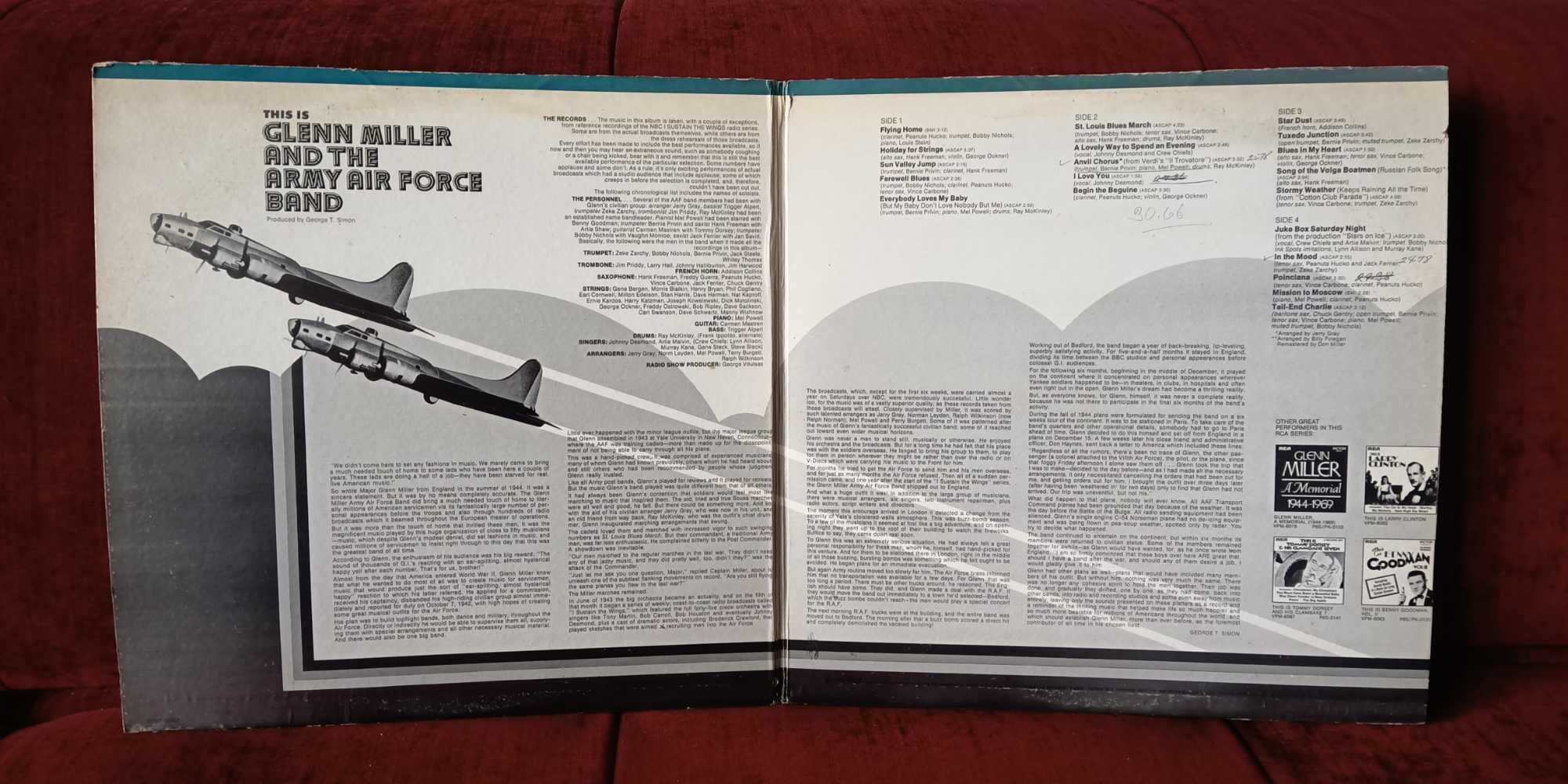 Glenn Miller and The Army Air Fofce USA 1973 LP