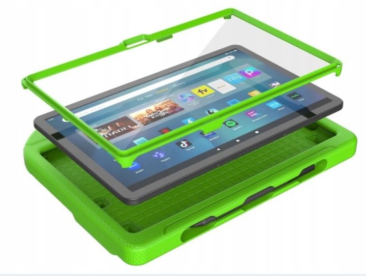Etui na tablet dla 11-calowych tabletów zielone dla dzieci