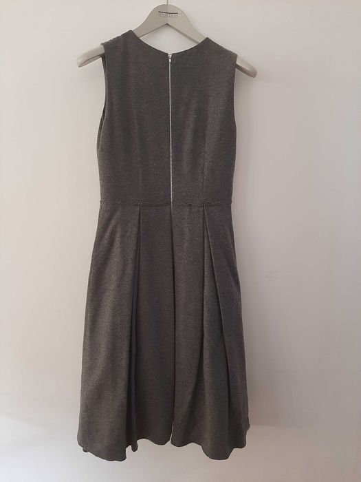 Wełniana szara sukienka rozkloszowana 303 Avenue 36 S