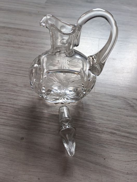 Karafka kryształowa na oliwe bądz ocet