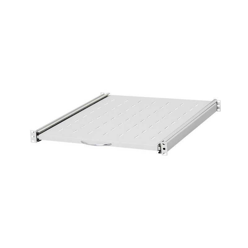 Półka wysuwana 19'' 1U 550mm, mocowanie 4xRACK | Uszkodzone Opakowanie