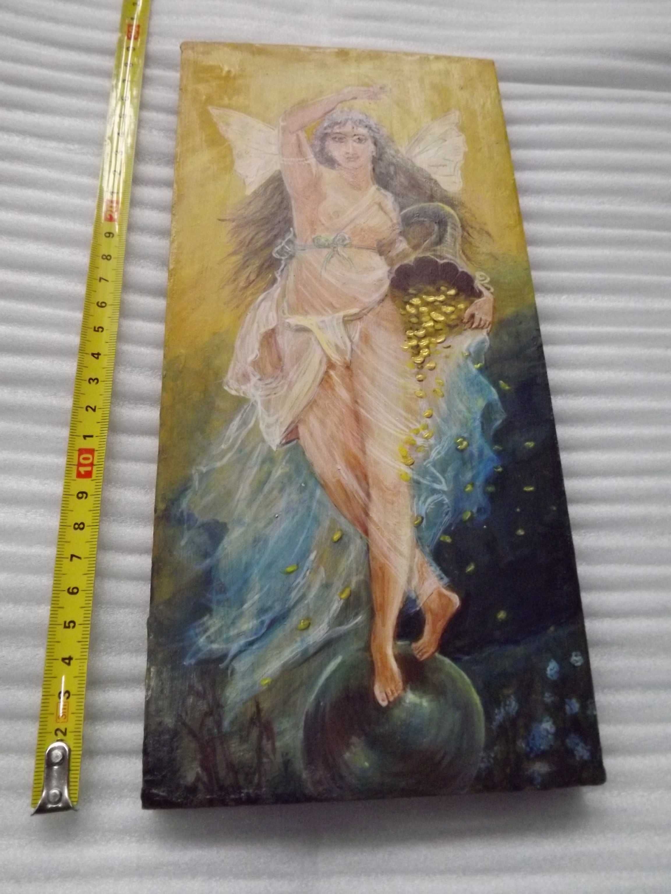 Fortunata anioł obfitości - tempera na desce