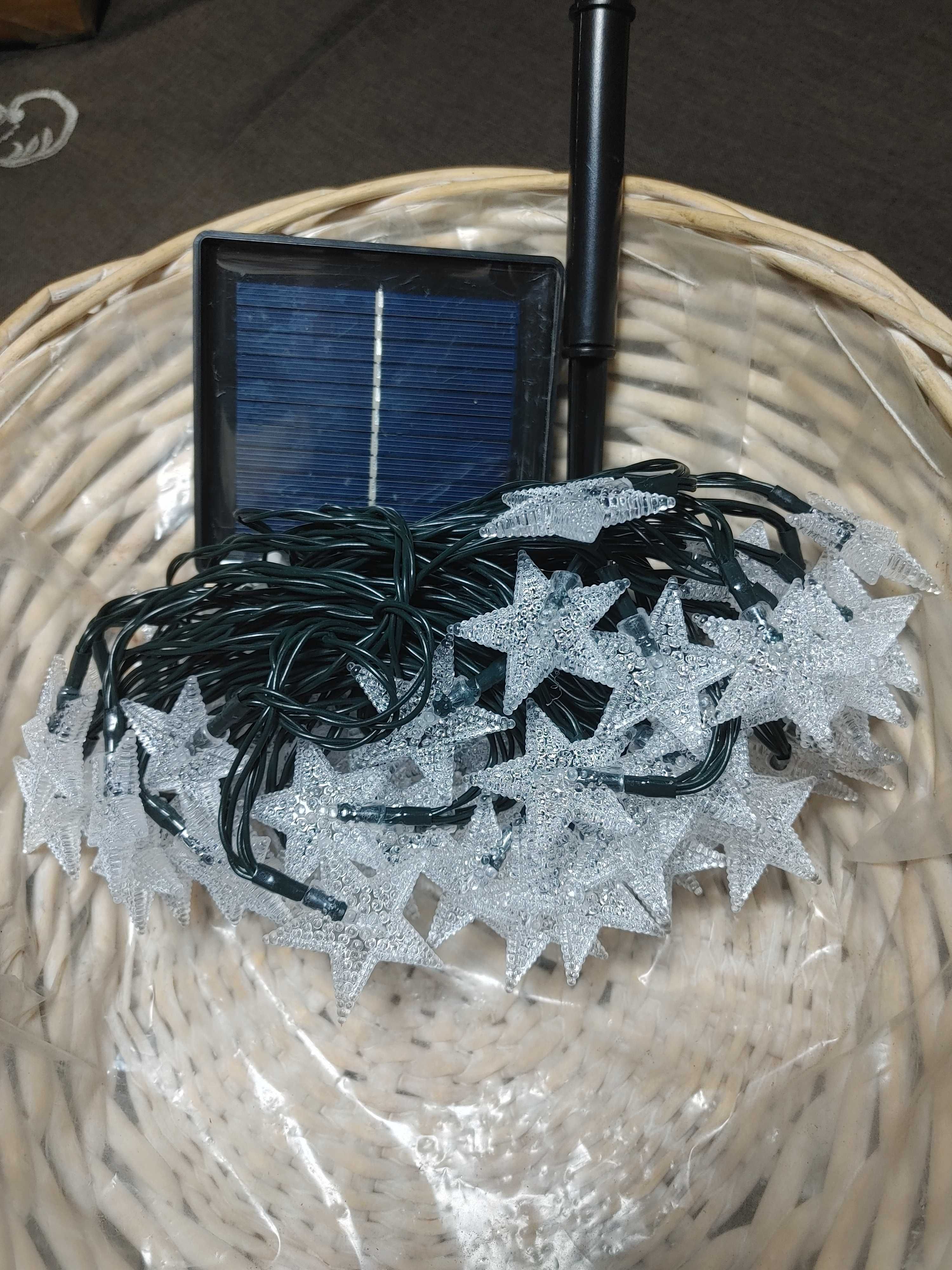 Lampki led z baterią solarną