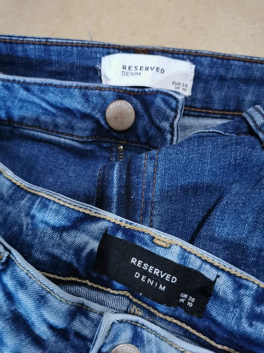 Spodnie damskie jeansowe Reserved rozm. 38 elastyczne