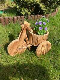 rower z drewna do ogrodu