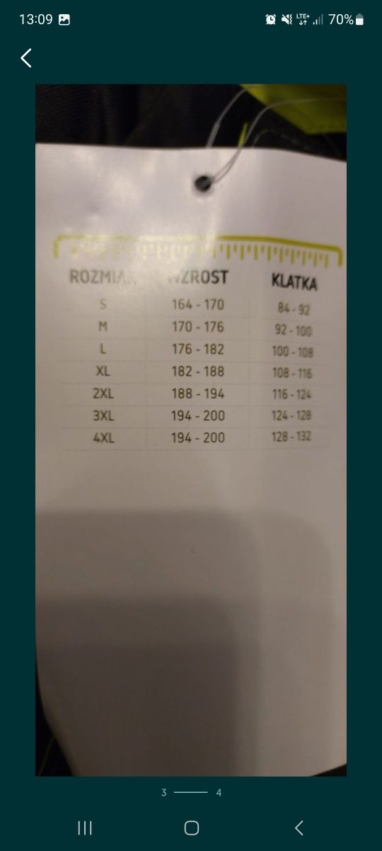 Kurtka ocieplana zimowa L BHP
