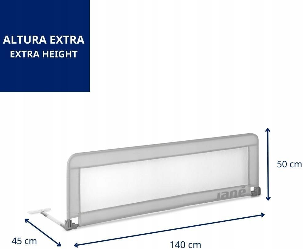 Barierka na Łóżko Jane Składana 140 cm