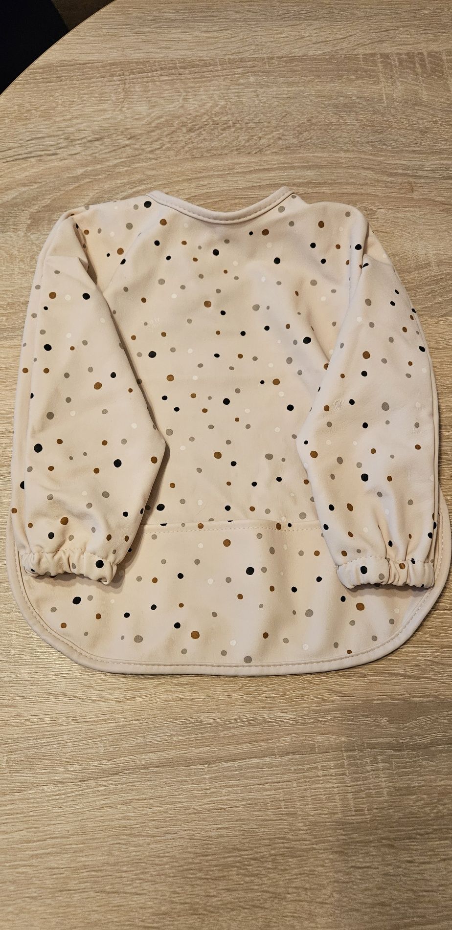 Done by Deer Śliniak z Rękawami Dots Powder Pink