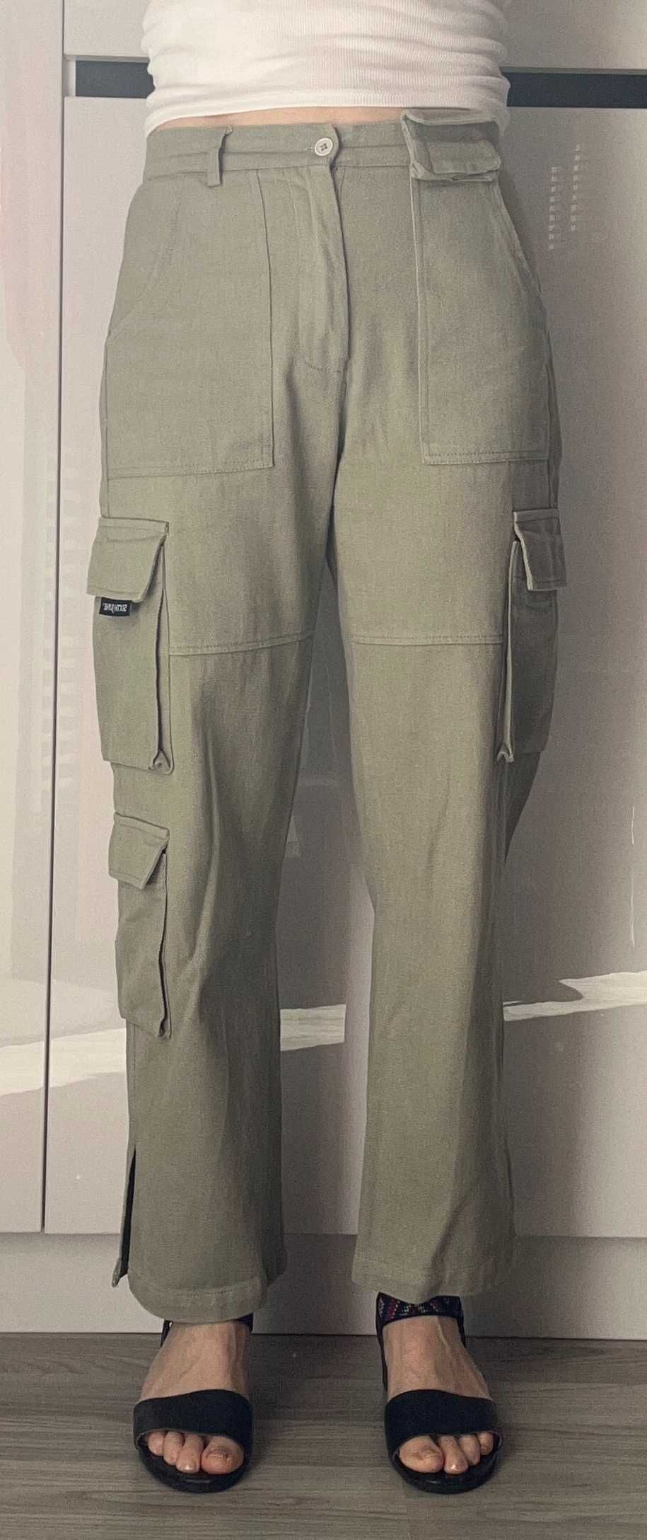SIXTH JUNE - spodnie bojówki rozm. 36 - kolor khaki