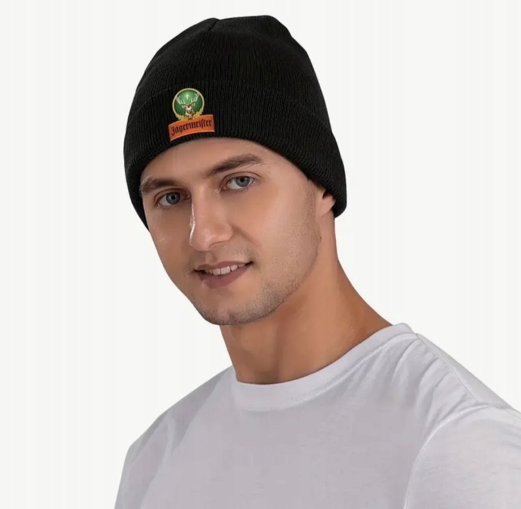 Czapka zimowa beanie Jagermeister Jagermeifter czarna prezent