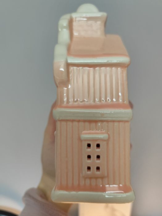 Ceramiczny domek świecący / lampka / lampionik