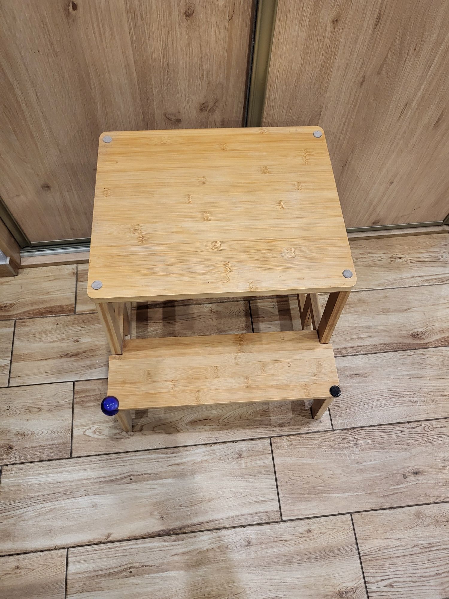 Stołek, taboret, podest ze schodkiem, drabinka bambusowe