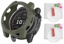 2 X Szkło 9H+ Etui do Garmin Fenix 7X / Pro / Solar