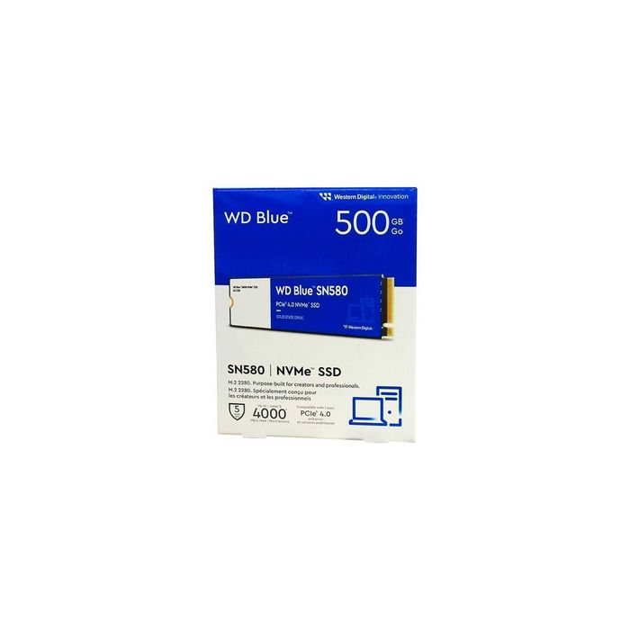 Накопитель SSD M.2 2280 500GB SN580 Blue WD (WDS500G3B0E)
