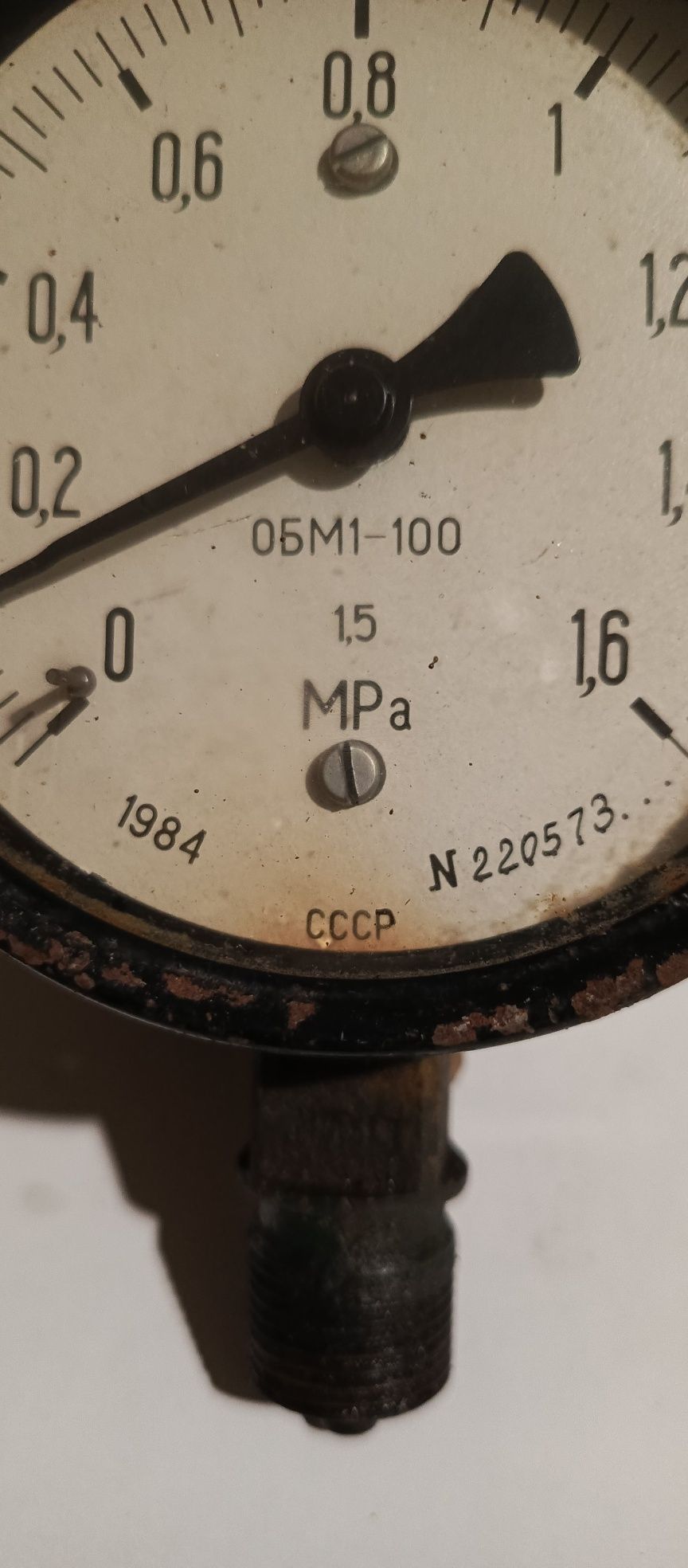 Dwa piękne stare manometry CCCP i PRL.