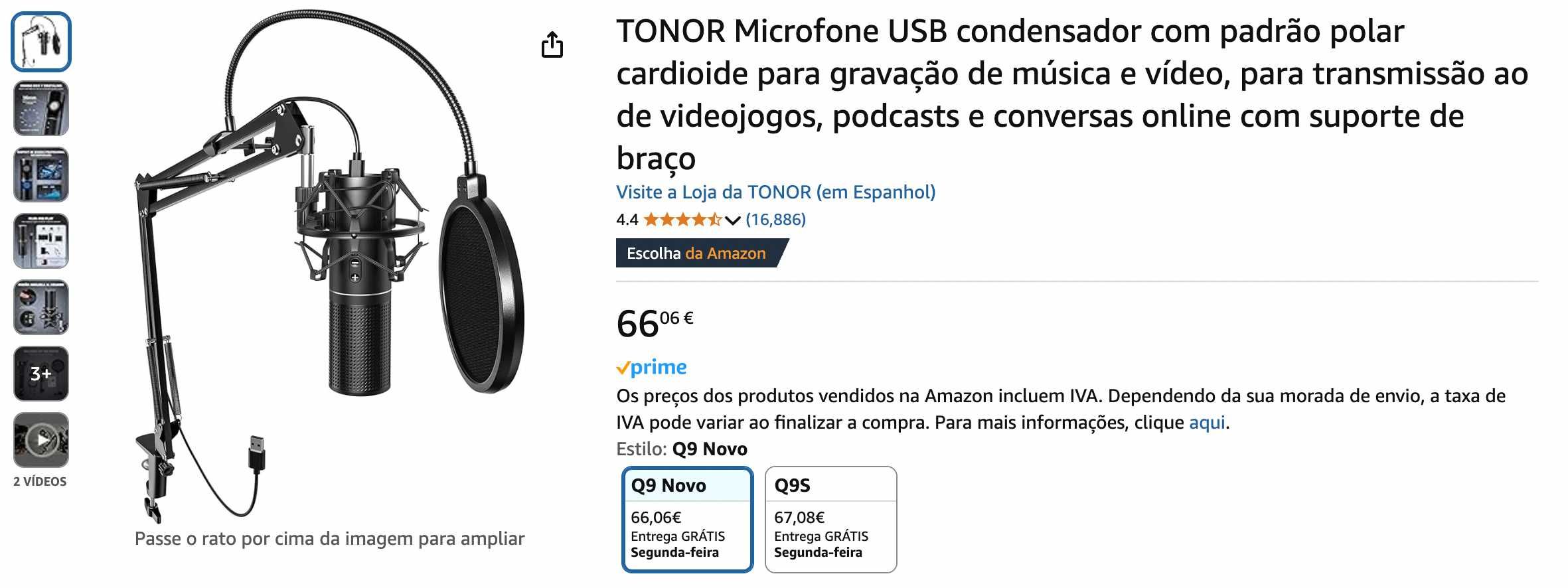 Tonor Q9 (Microphone Gaming)