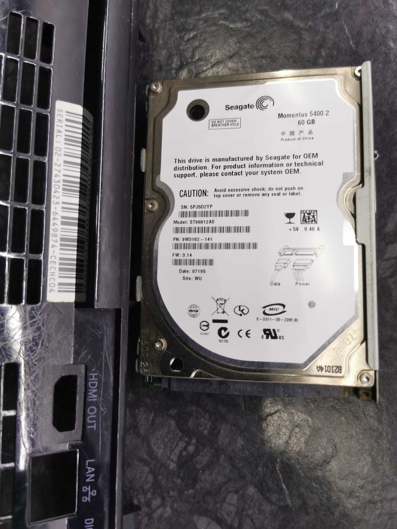 konsola PS3 CECHC04 po serwisie dysk 1Tb SSHD (nowy), wsteczna PS2