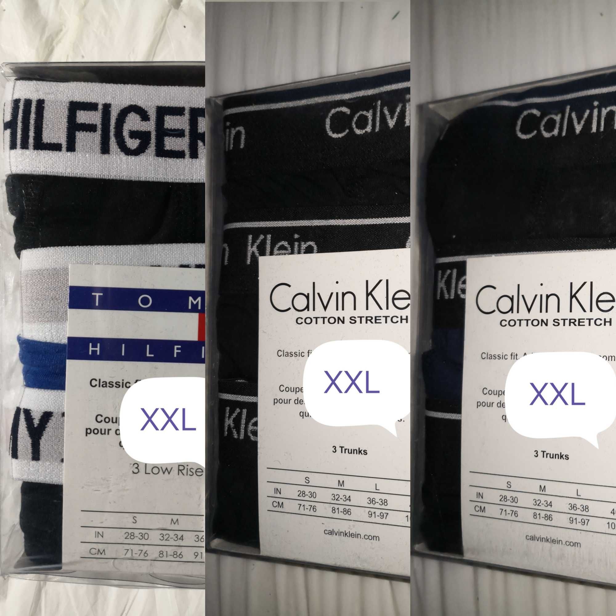 Bokserki męskie 3pak M L XL XXL
