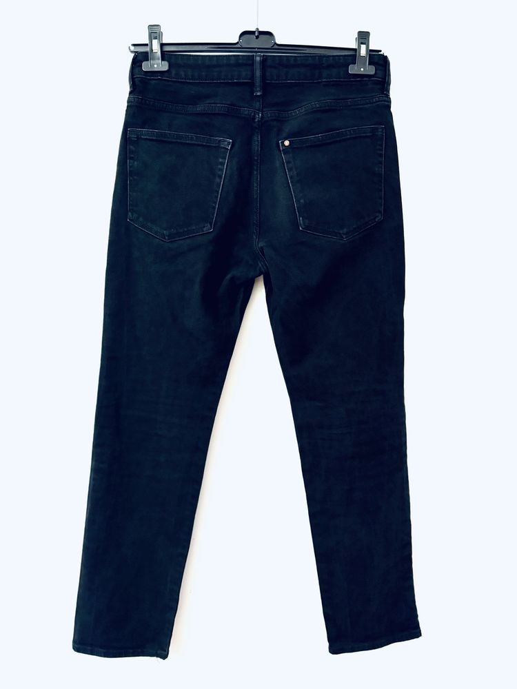 Spodnie dżinsowe H&M 31/32 czarne proste