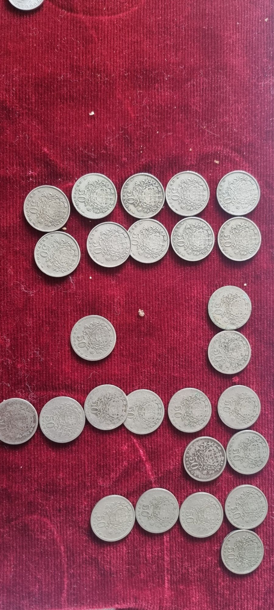 Moedas de 50 centavos