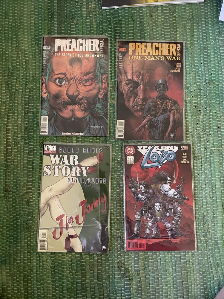 BD comics - preacher, Lobo, war story, etc