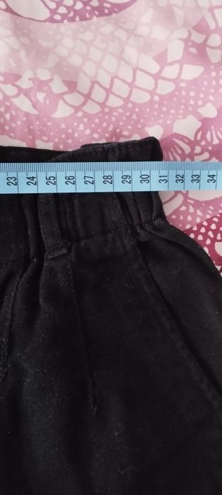 Czarne szerokie spodnie na gumce terranova