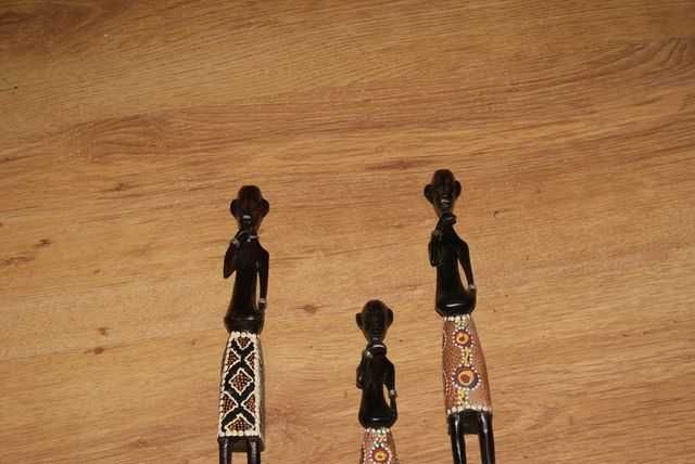 Figurki afrykańskie drewno