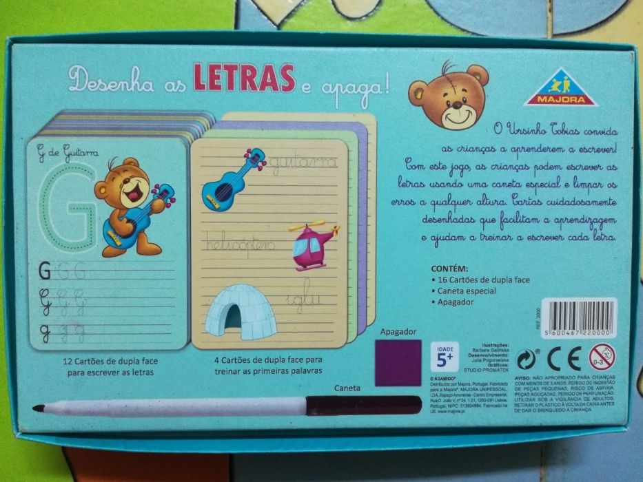 Jogos educativos/Jogo aprender as letras, escrita, ver fotos