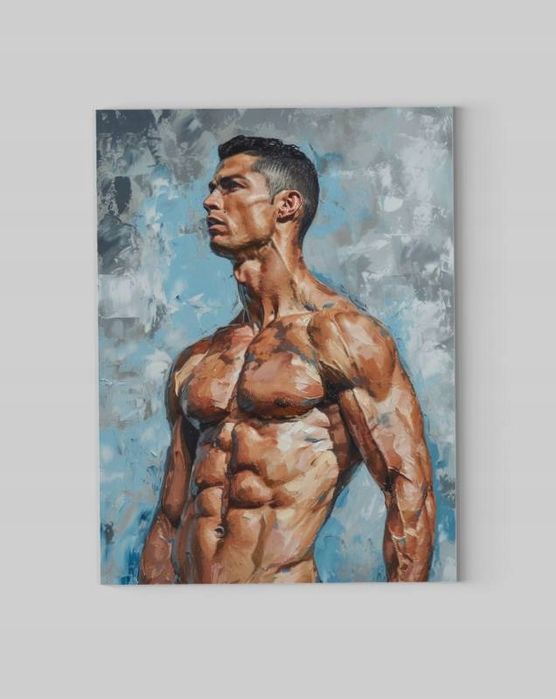 Obraz na płótnie Cristiano Ronaldo CR7 90x120 cm nowoczesny styl