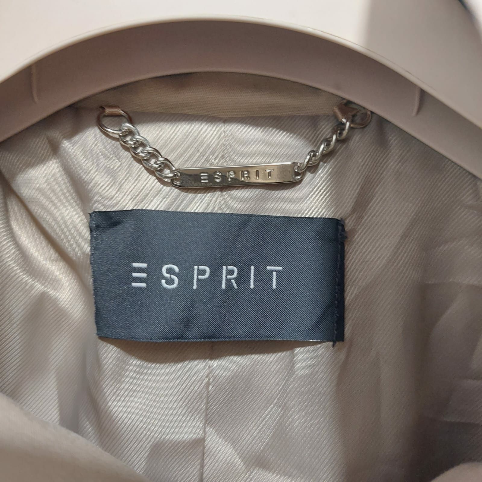 Płaszcz dwurzędowy trencz prochowiec bosmanka Esprit M 38
